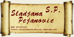 Slađana Pejanović vizit kartica
